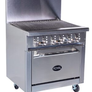 Restaurant Range with Charbroiler 24″