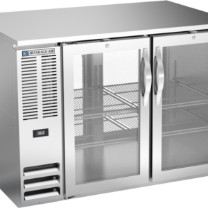 Back Bar Cooler Glass 48″