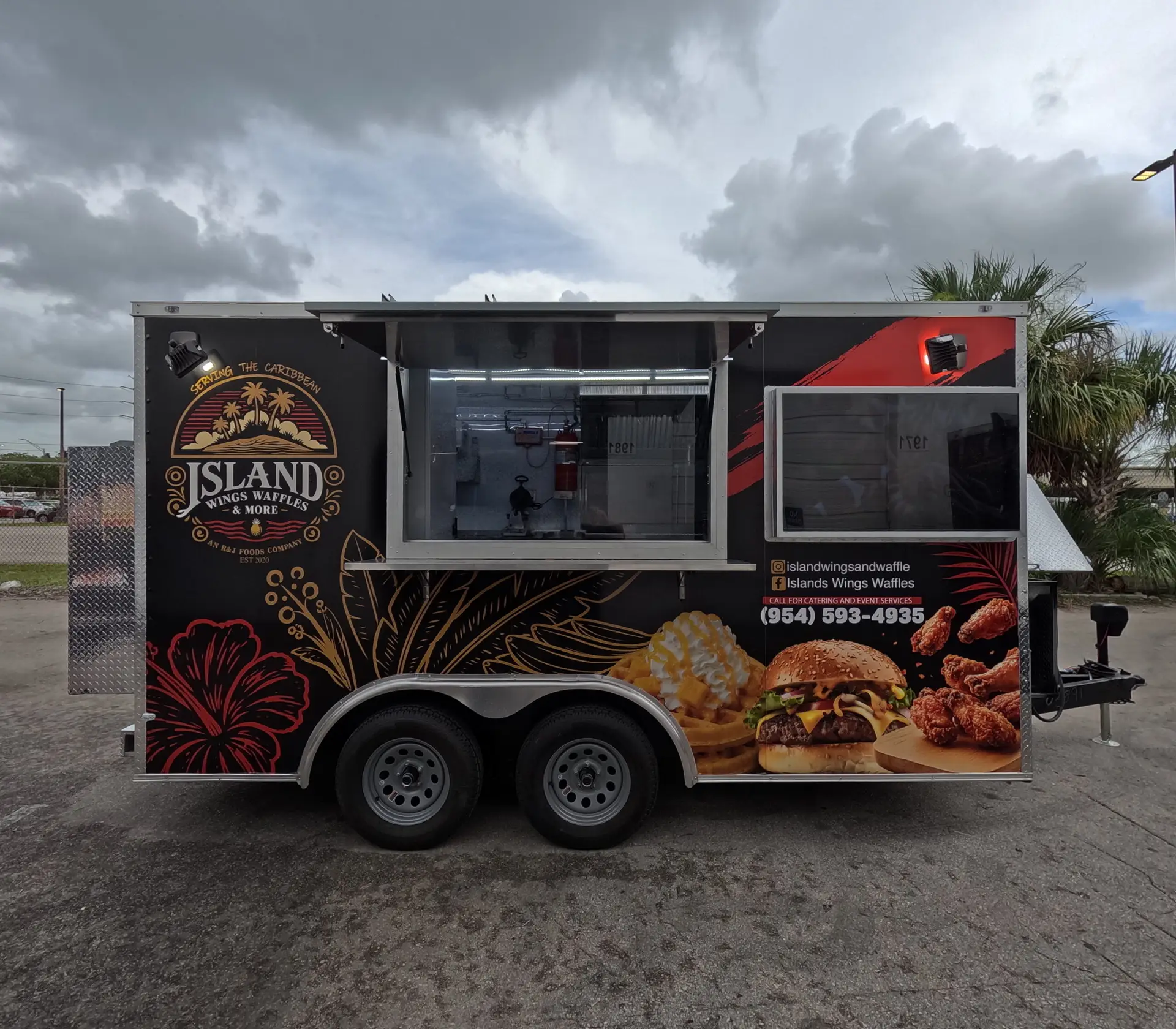 Island Wings And Waffles Custom Food Truck And Trailer Manufacturer